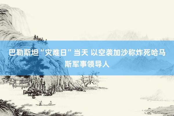 巴勒斯坦“灾难日”当天 以空袭加沙称炸死哈马斯军事领导人